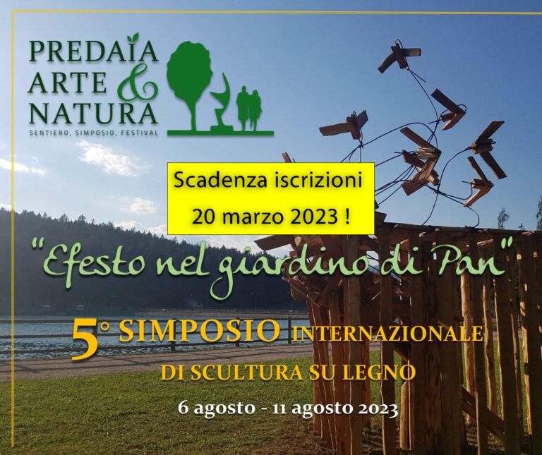 Scopri di più sull'articolo ISCRIZIONI – Simposio di scultura | dal 6 al 12 agosto